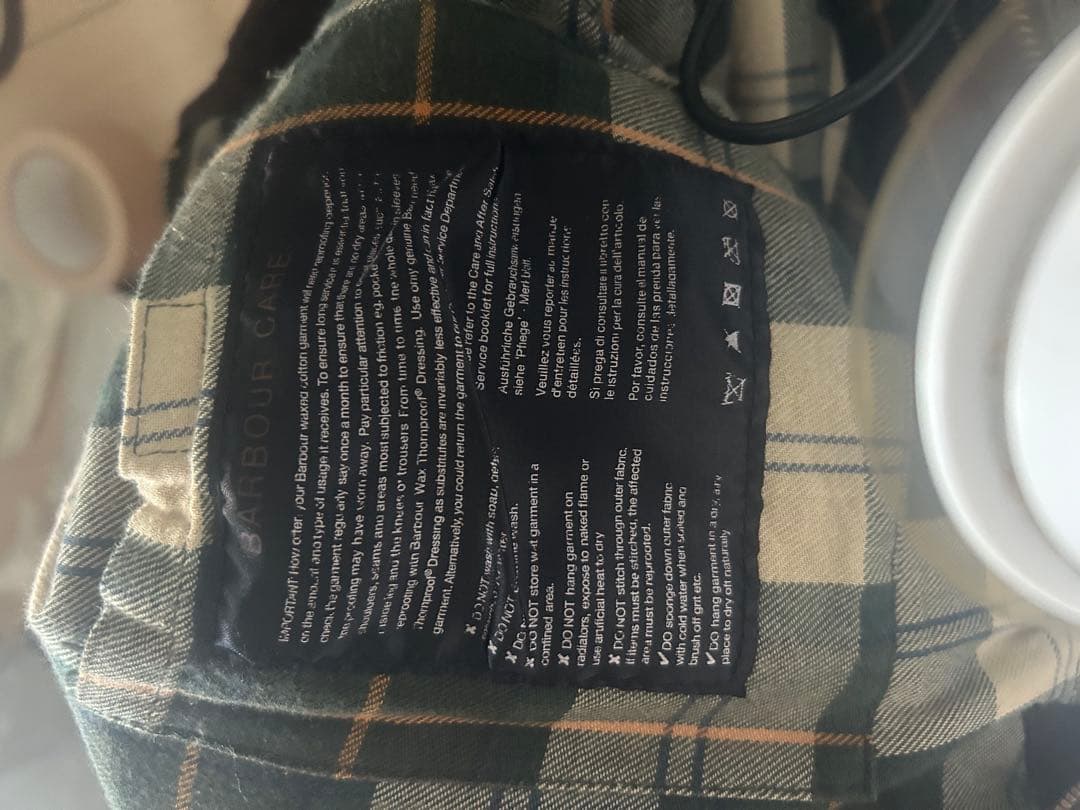 美品 英国製バブアー ボーダー Barbour border SL36 セージ