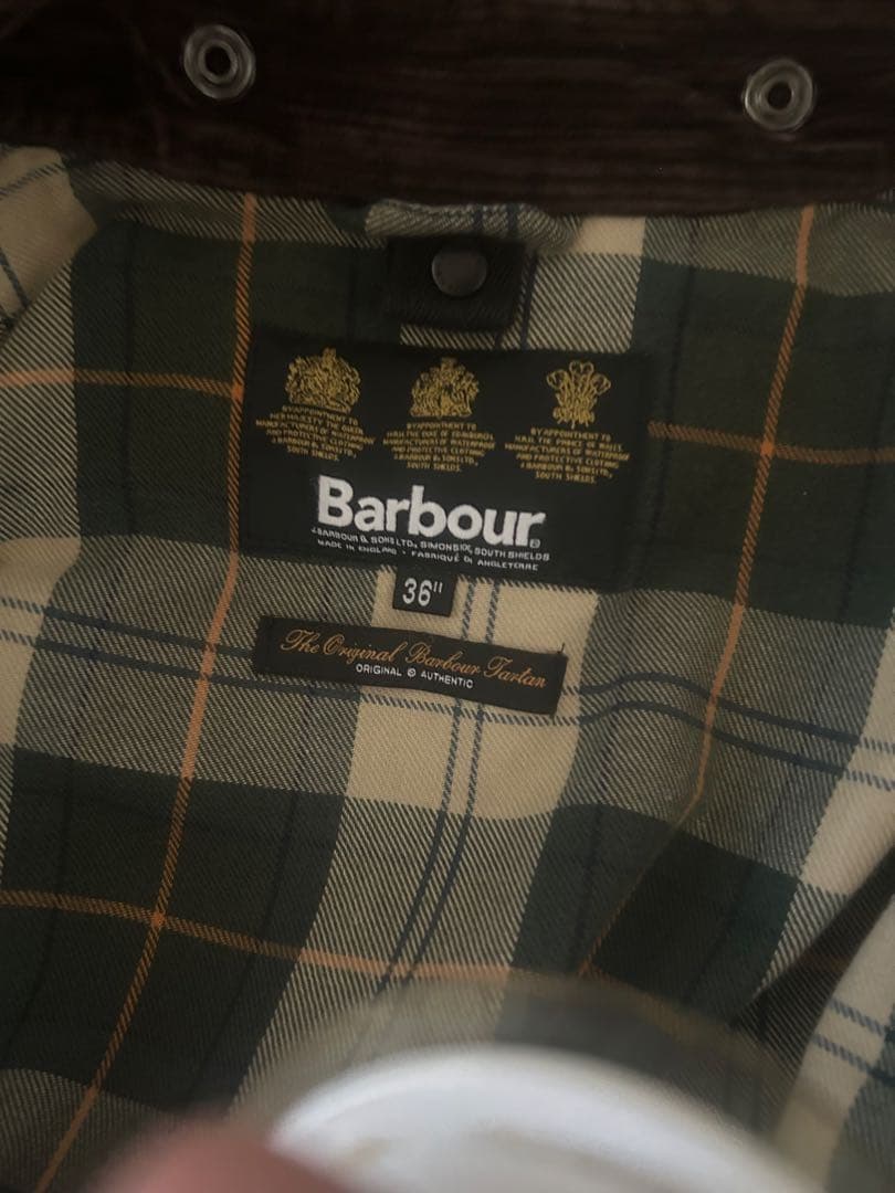 美品 英国製バブアー ボーダー Barbour border SL36 セージ