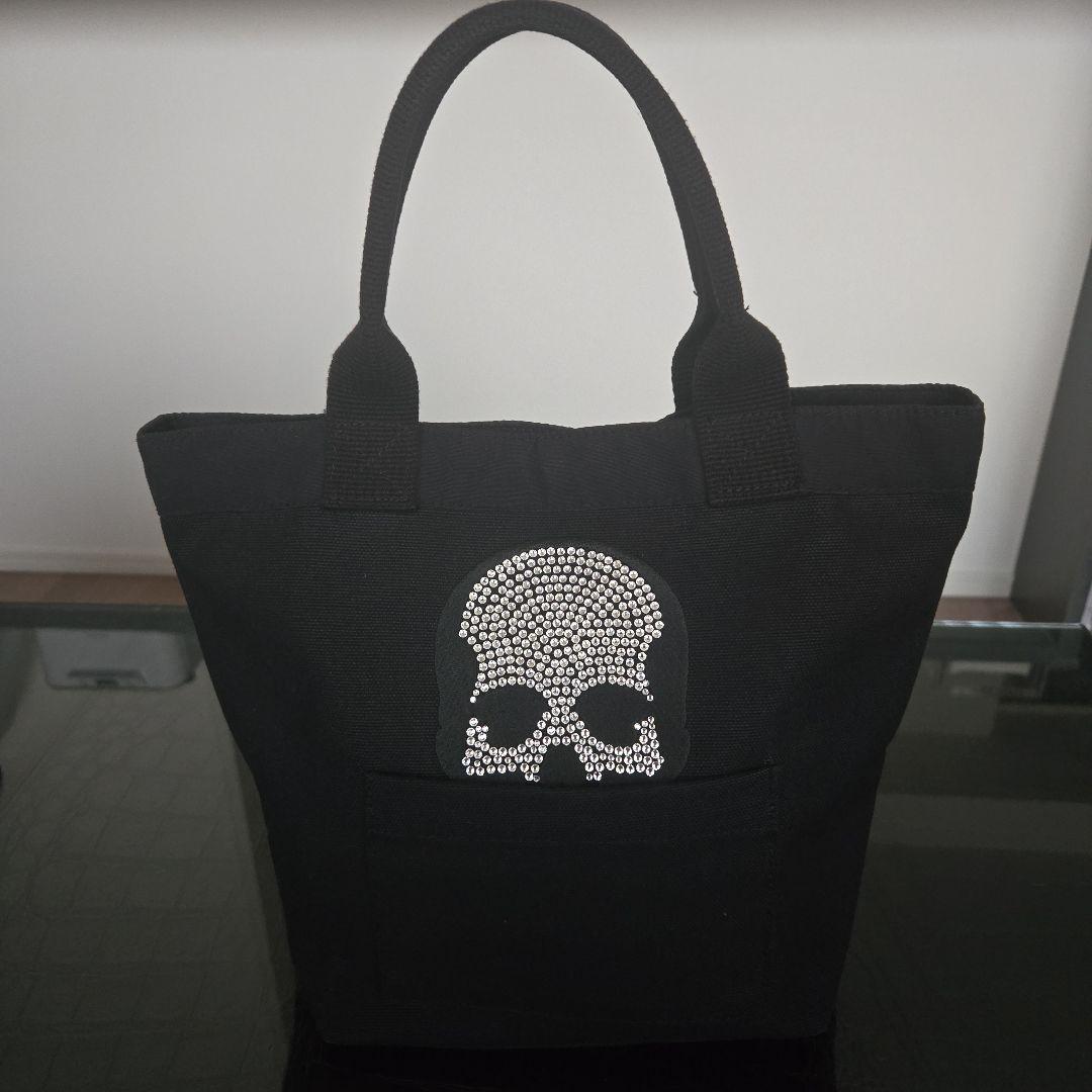 ルシアンペラフィネ ミニトートバッグ スカル スワロフスキー ギンザシックス限定