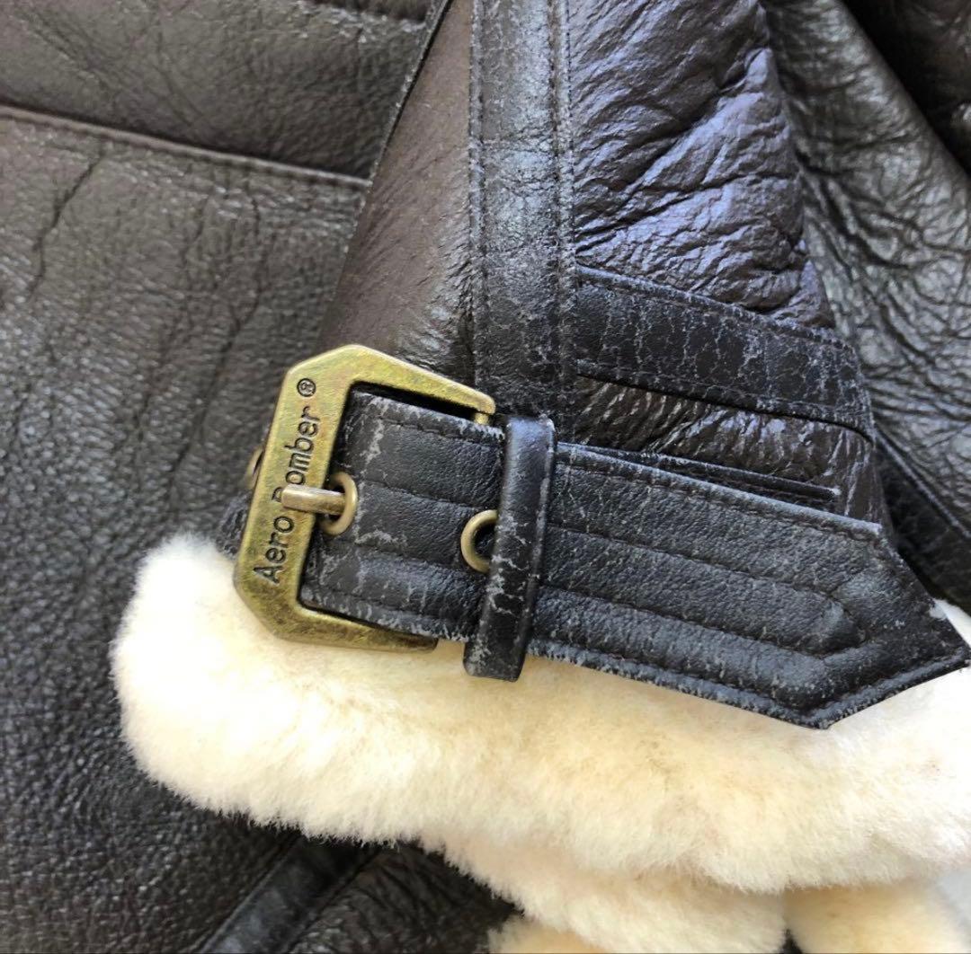 ヴィンテージ B-3 レザージャケット リアルムートン Aero Bomber