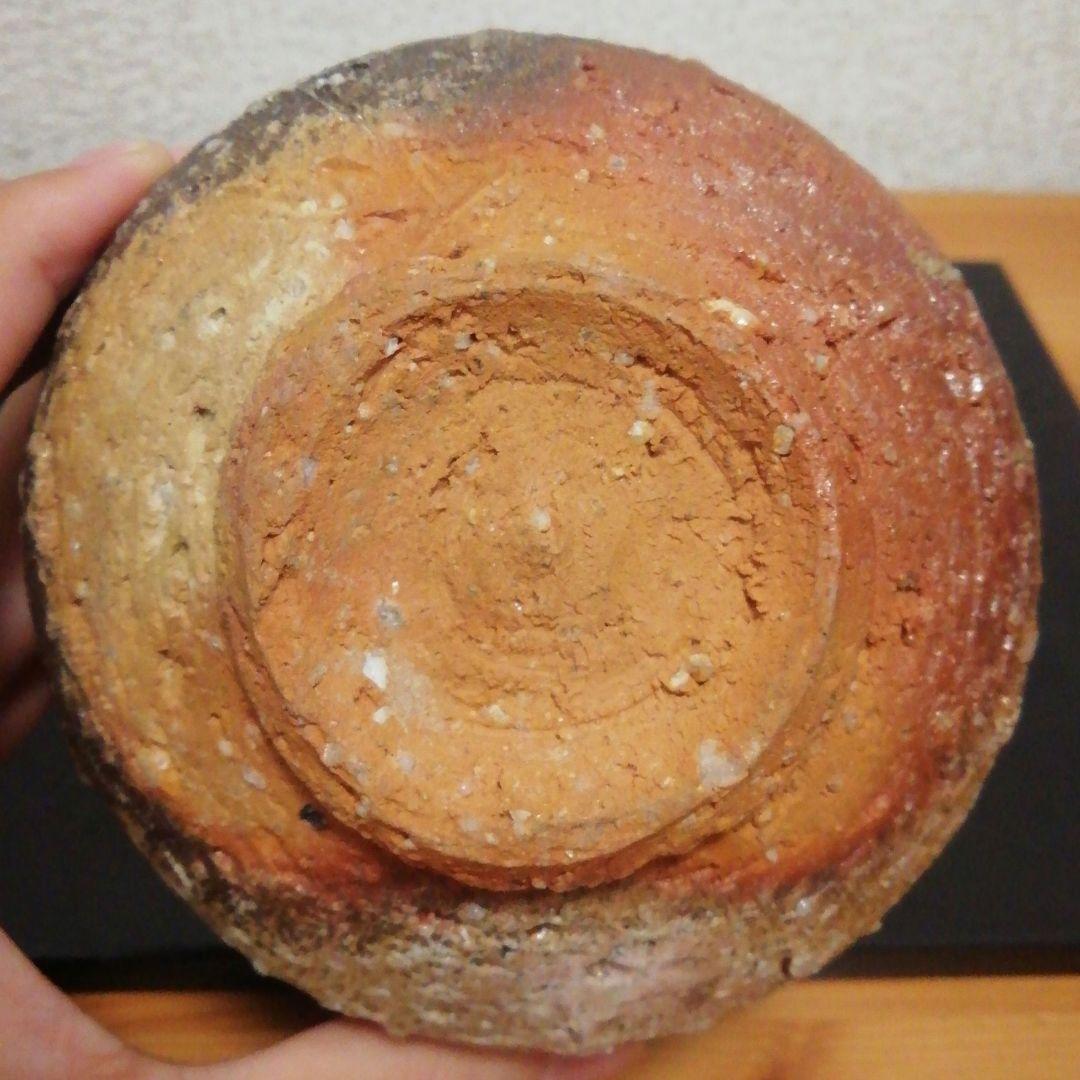 古谷道生作　信楽焼　茶碗　共箱　略歴付　茶道具