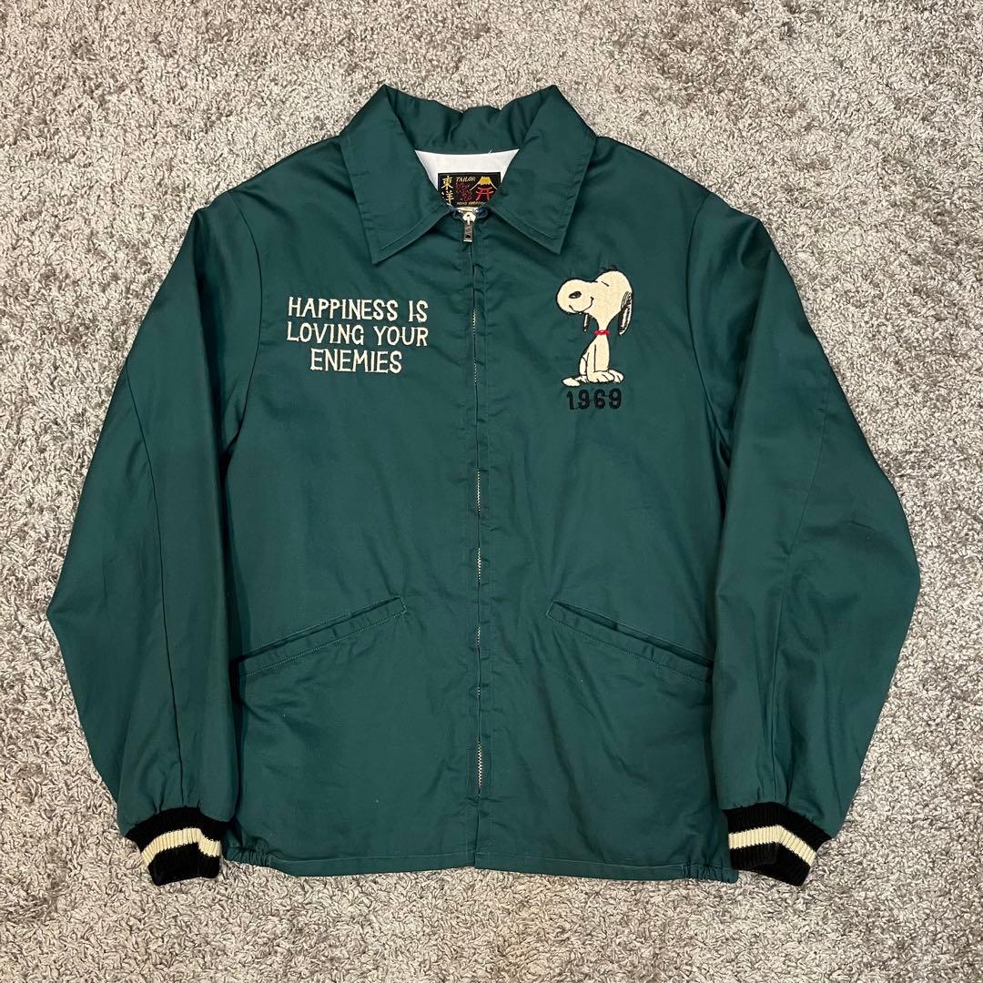 o*i様 テーラー東洋 スヌーピー ベトジャン Sサイズ グリーン 美品