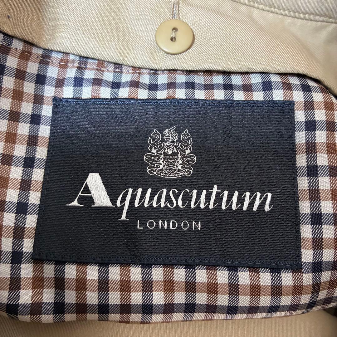 美品✨アクアスキュータム トレンチコート ライナー ベルト付き ベージュ M