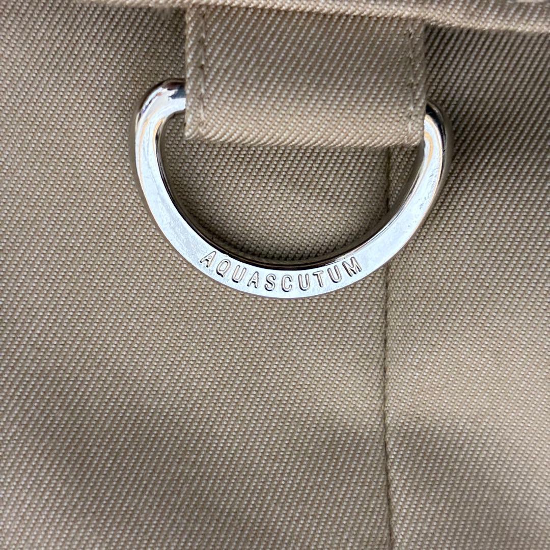 美品✨アクアスキュータム トレンチコート ライナー ベルト付き ベージュ M