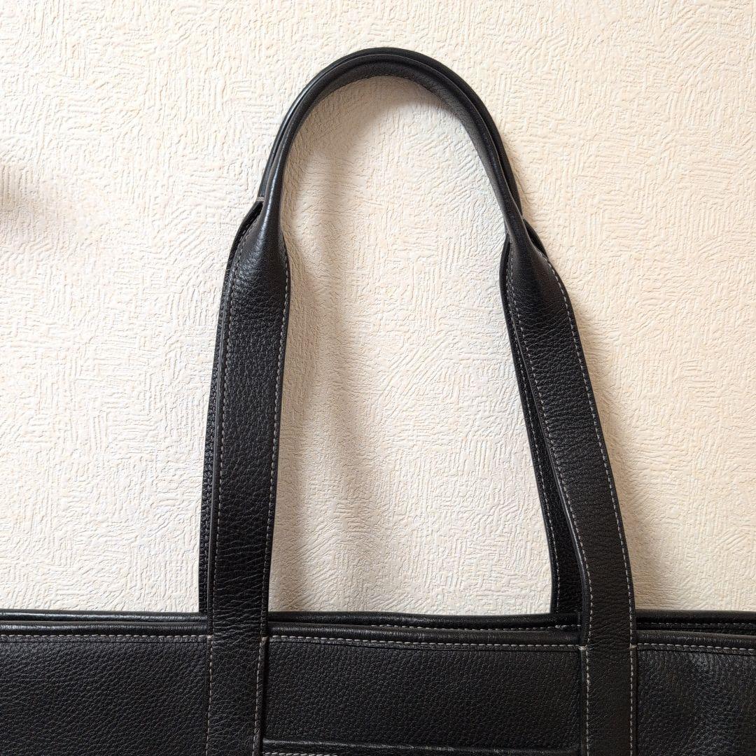 コーチ　トートバッグ　サリバン　肩掛け　A4 シボ革　ブラック　ビジネスバッグ