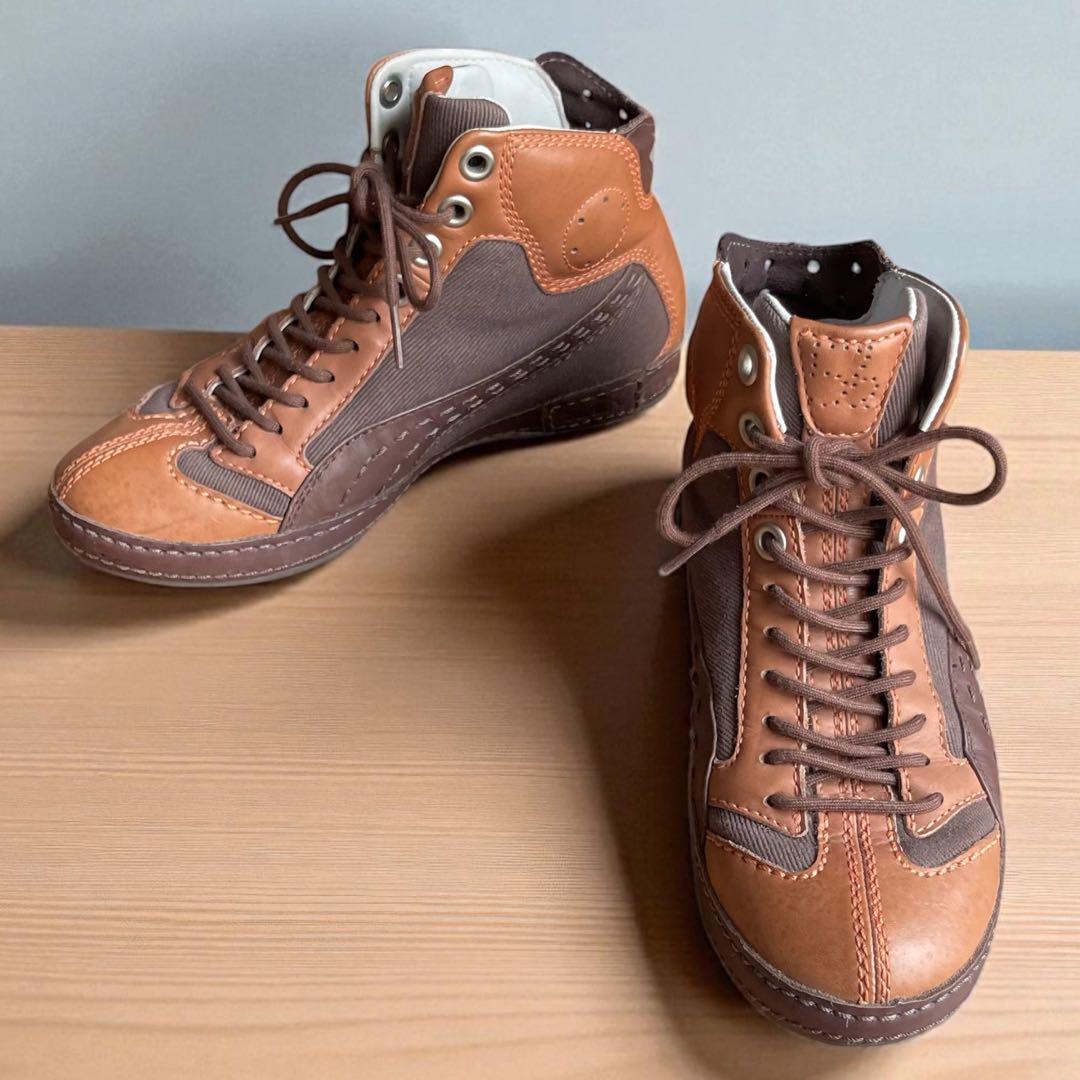 PUMA 2005 テイヤス レトロ ハイカットスニーカー 本革 24.5 希少