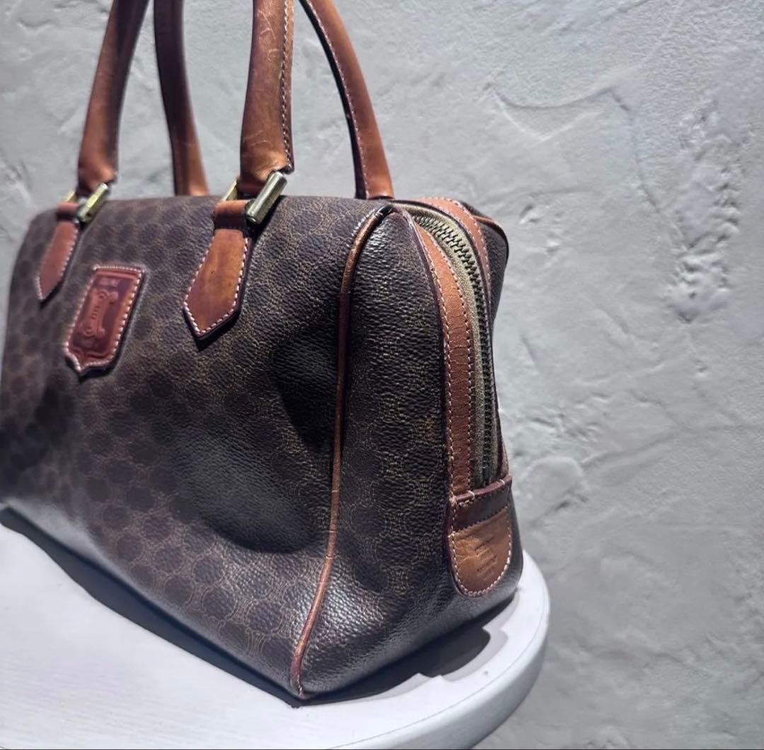 希少 CELINE セリーヌ ヴィンテージ マカダム ボストンバッグ