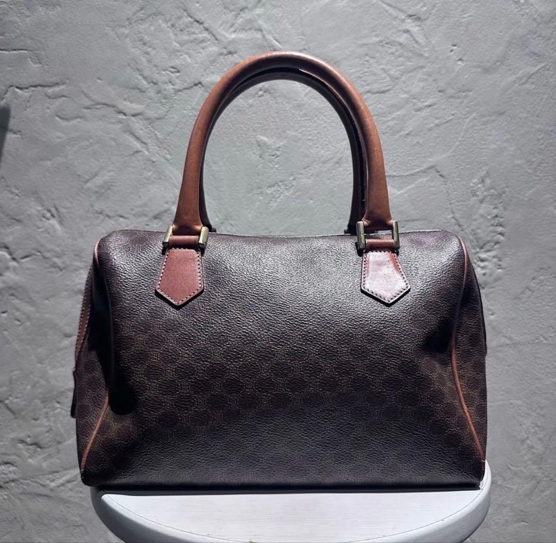 希少 CELINE セリーヌ ヴィンテージ マカダム ボストンバッグ