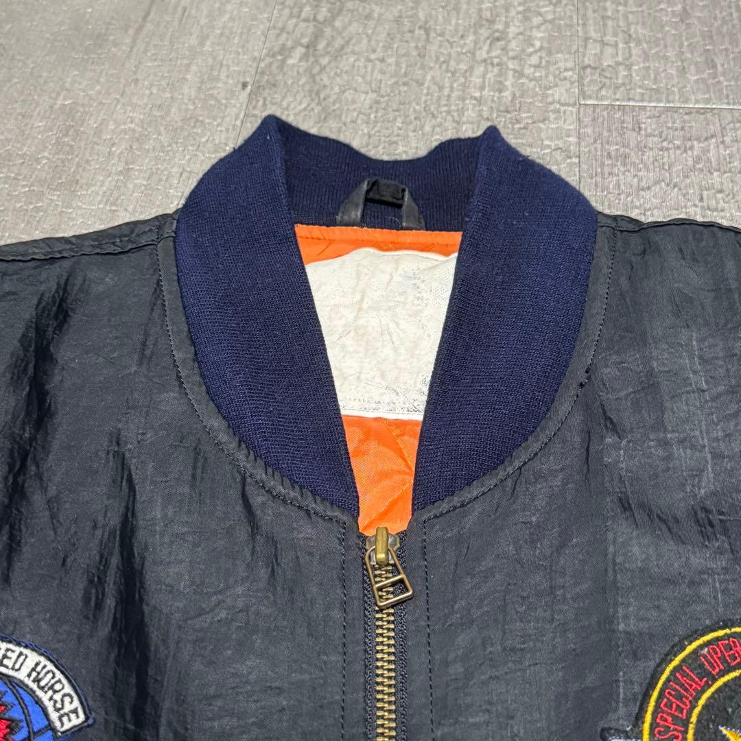 80s 90s vintage フライトジャケット パラシュートナイロン 短丈