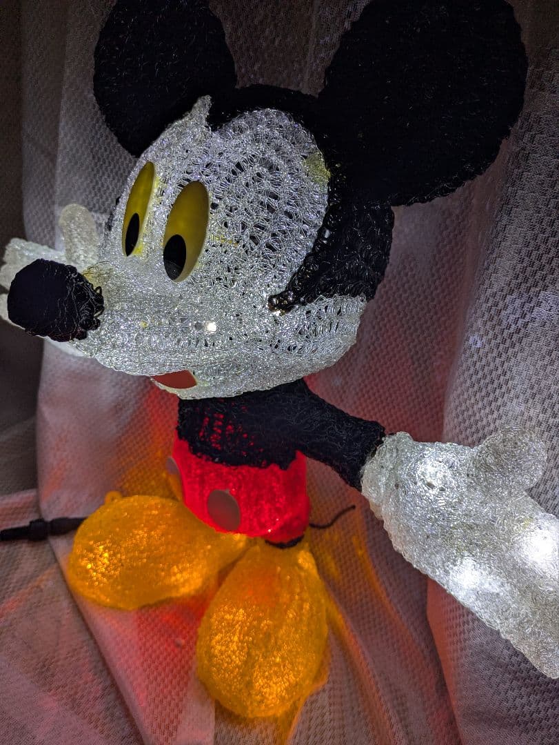 LED ハードクリスタル ミッキーマウス ディズニー高さ約50cm