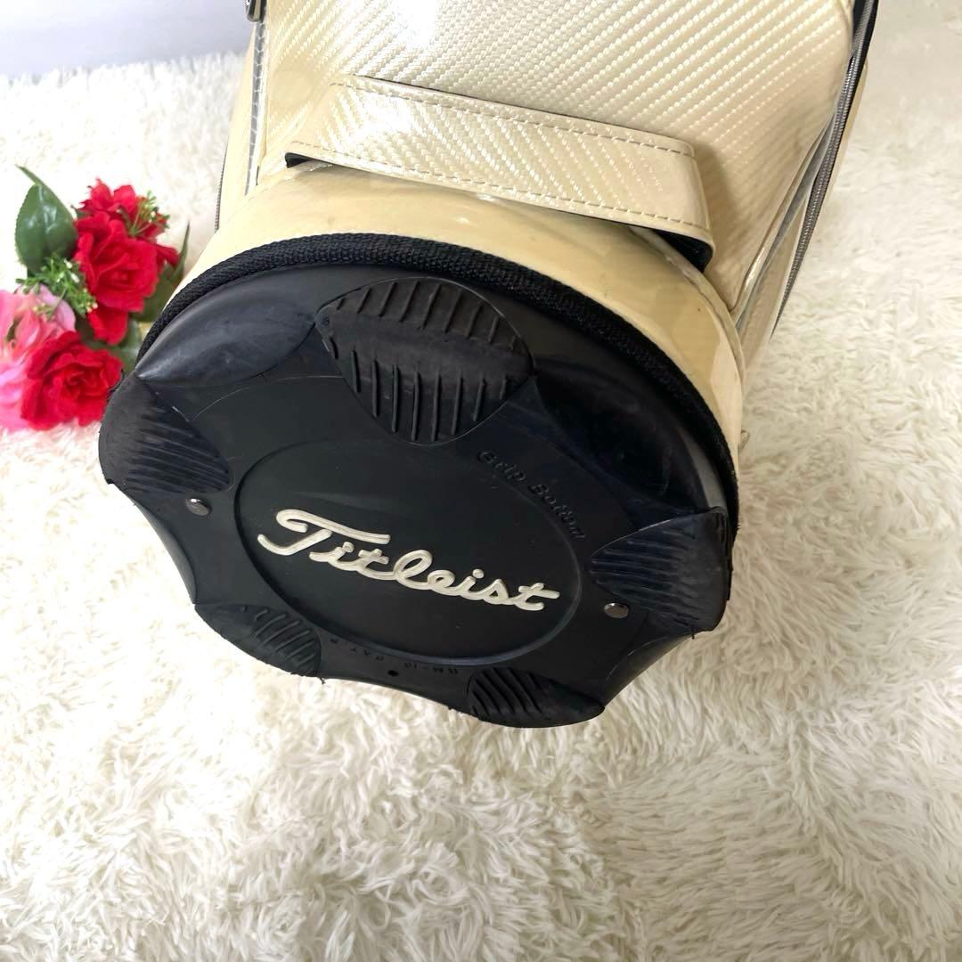 【格安出品】タイトリスト カート型 大型 キャディバッグ ベージュ フード付き