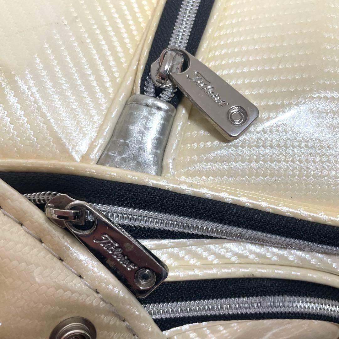 【格安出品】タイトリスト カート型 大型 キャディバッグ ベージュ フード付き