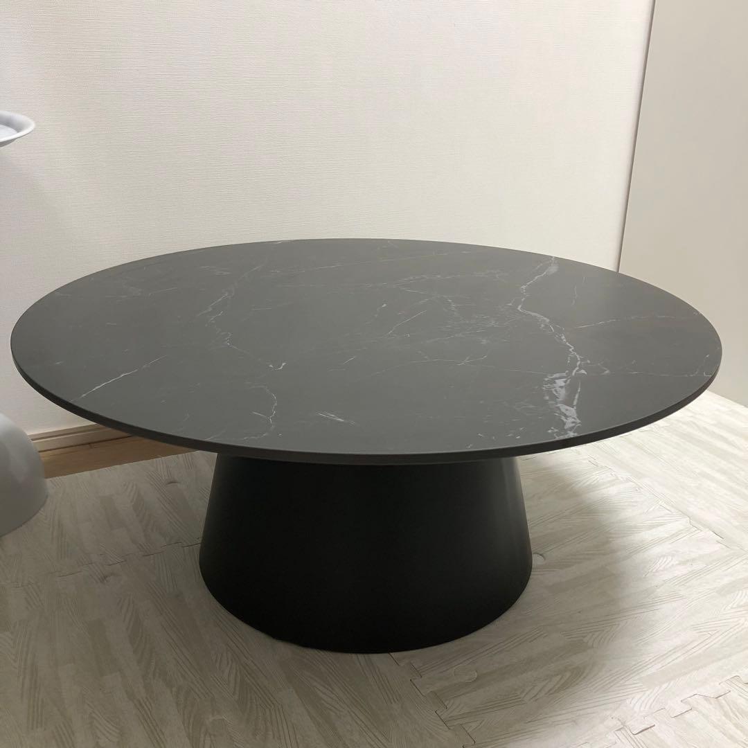 ラウンドセンターテーブル　アルモニア風　セラミックセンターテーブル　テーブルのみ