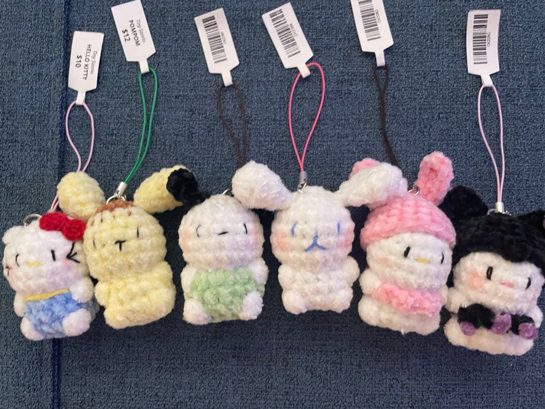 tinyサンリオ編みぐるみチャーム6点