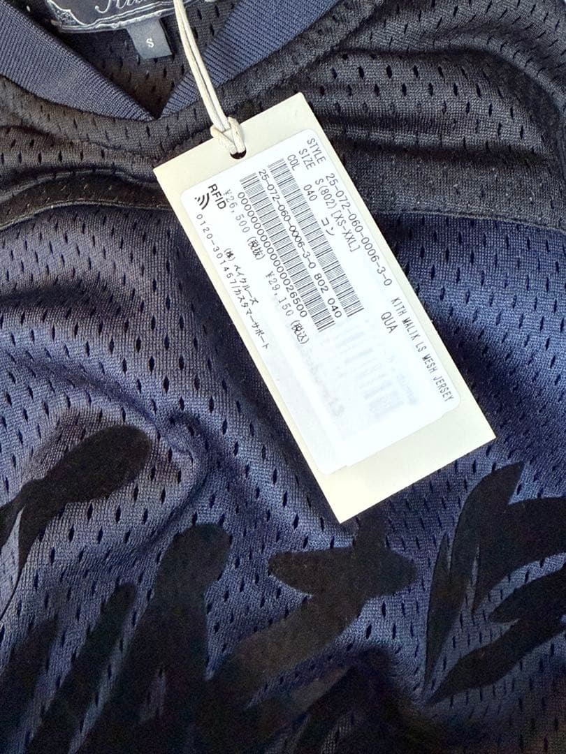 KITH 25FWメッシュ 七分袖カットソー S