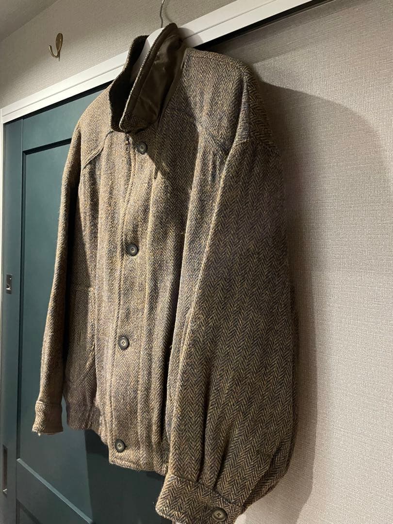ジャケット・アウター 80s walbusch Harris Tweed Padded Bomber