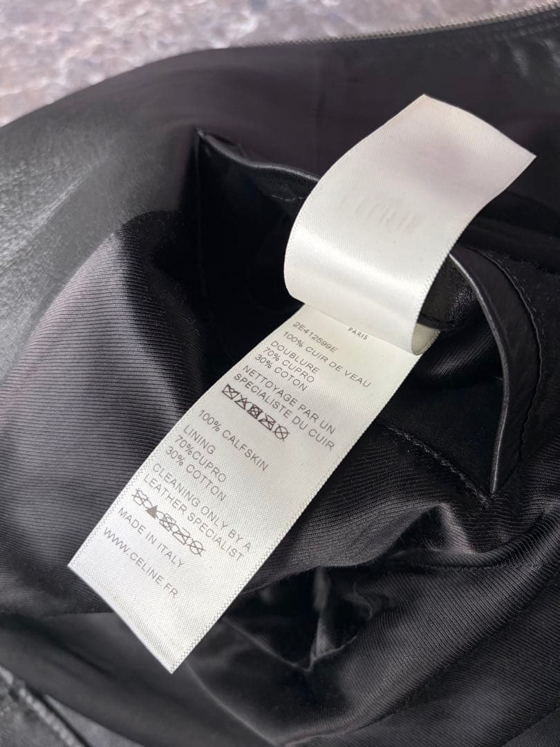 CELINE セリーヌ　ダブルライダース　レザージャケット