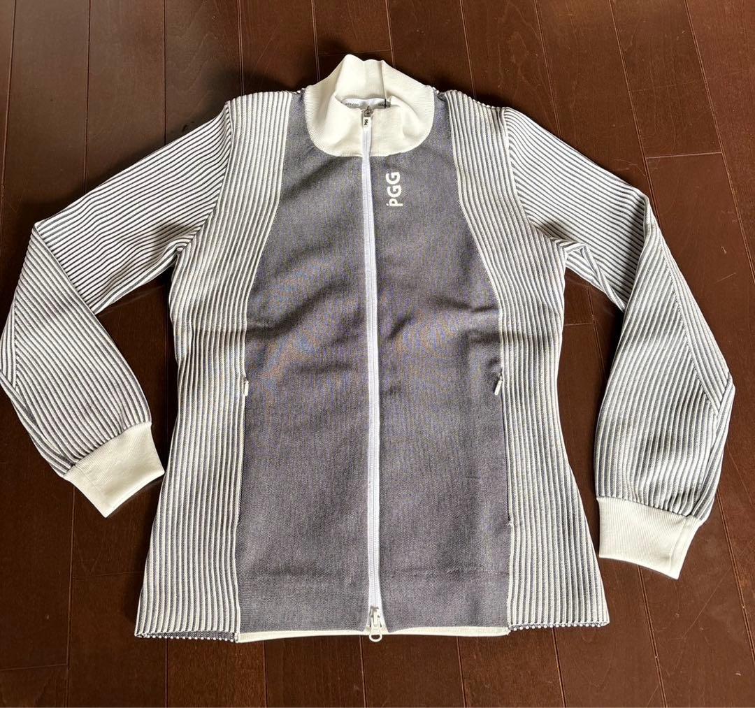 パーリーゲイツPGGポリエステルヤーン杢グレージャケットサイズ1