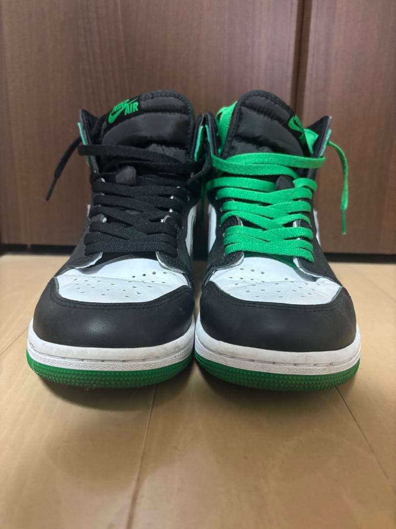 Nike Air Jordan 1 ブラック/ホワイト/グリーン