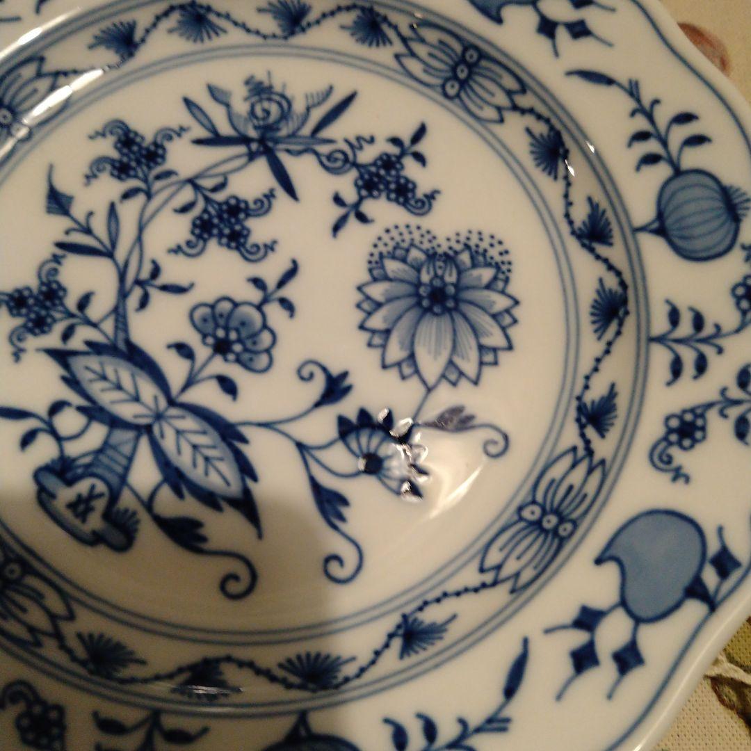 ♥あっこマイセンブルーオニオンケーキプレー４枚刻印８００１０１ー５０１