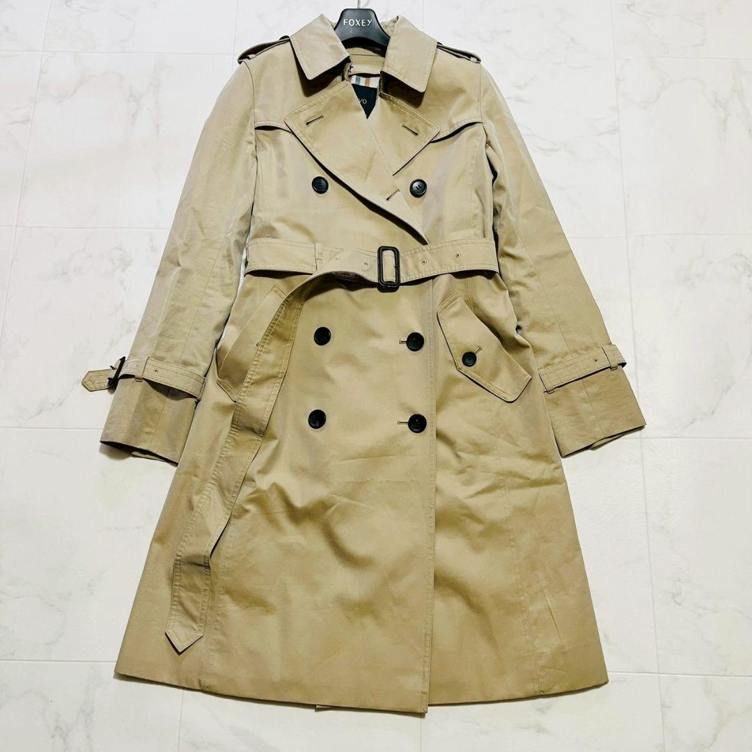近年美品✨サンヨー 100年コート ライナー付 トレンチコート ベージュ 38