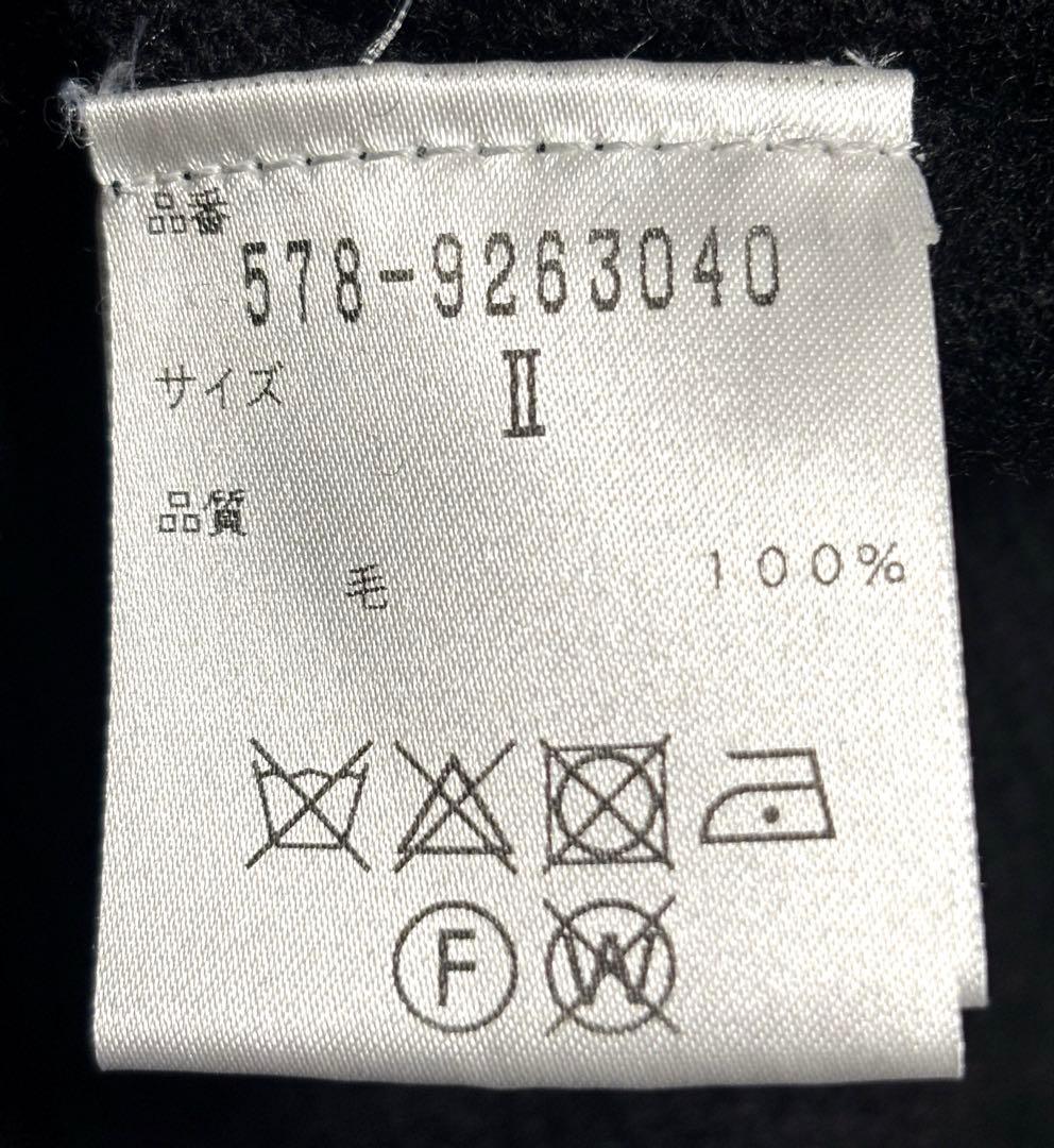 MARGARET HOWELL ハイネックウールニット サイズ2 ブラック