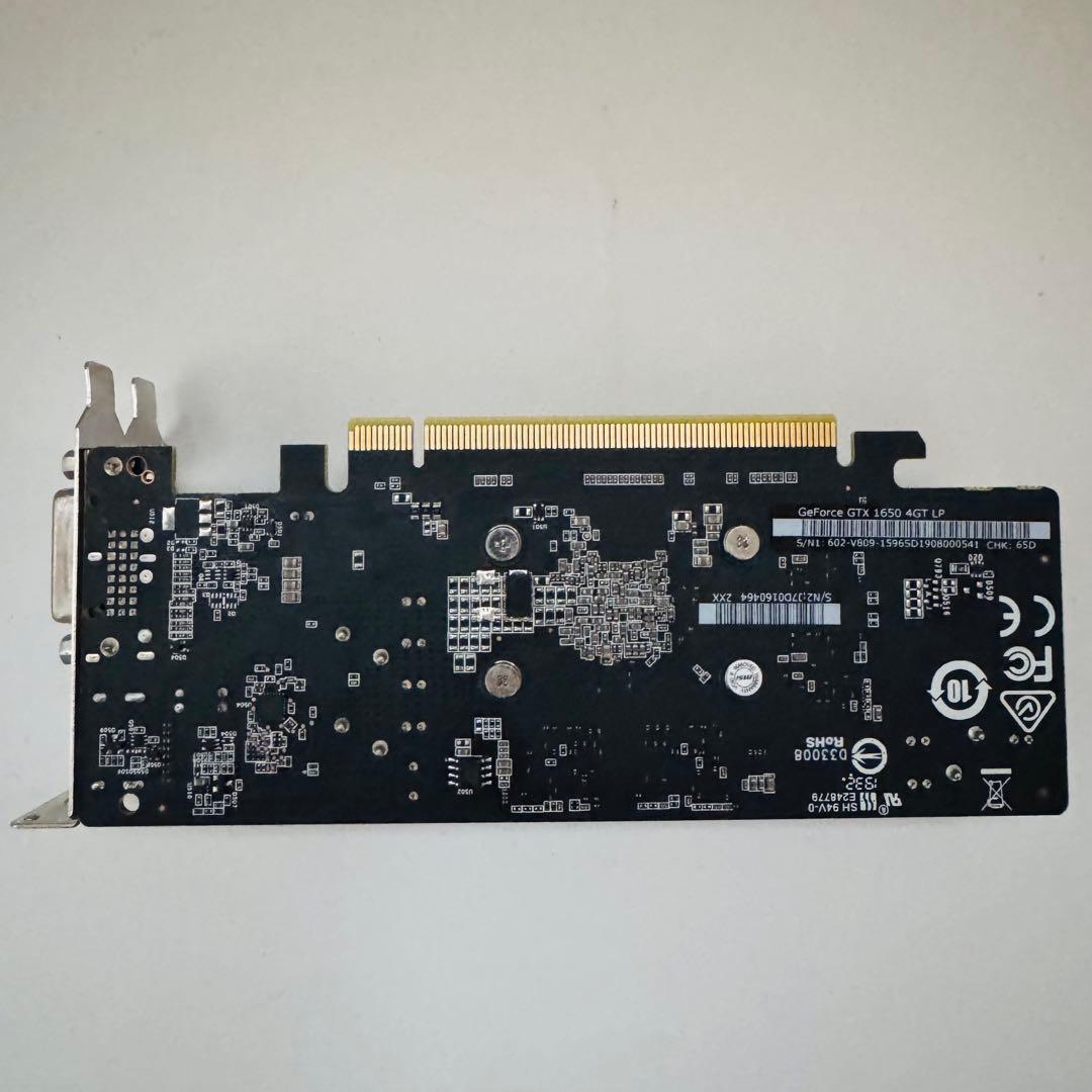 MSI GeForce GTX 1650 4GT LP グラフィックスボード