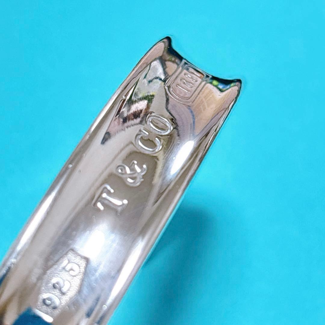 【美品】ティファニー ナロー カフ ワイド バングル ブレスレット SV925