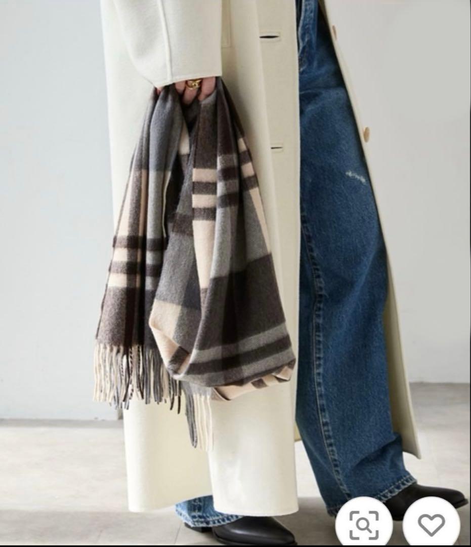 【国内正規品】24AW ジョシュアエリス　カシミア100% 中大判ストール