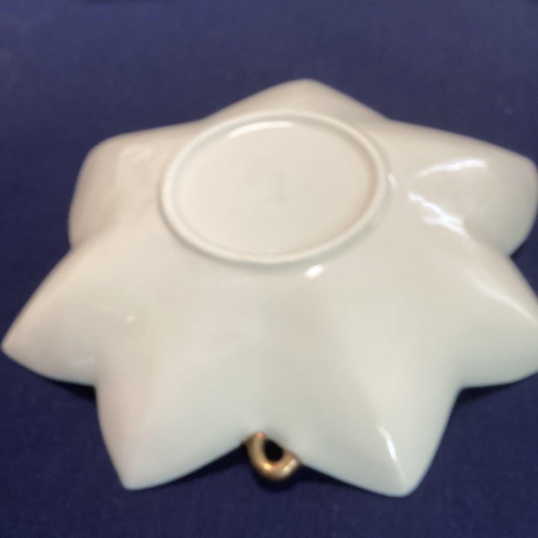 割烹食器　作家　窯元　色々食器　和食店　　　白釉紅葉向付9客　新品未使用