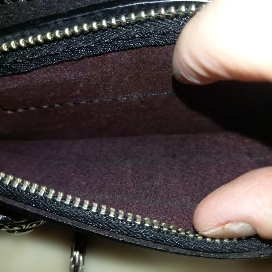 高級品 スティングレイ バイカーズウォレット Silver925 エイ革 長財布