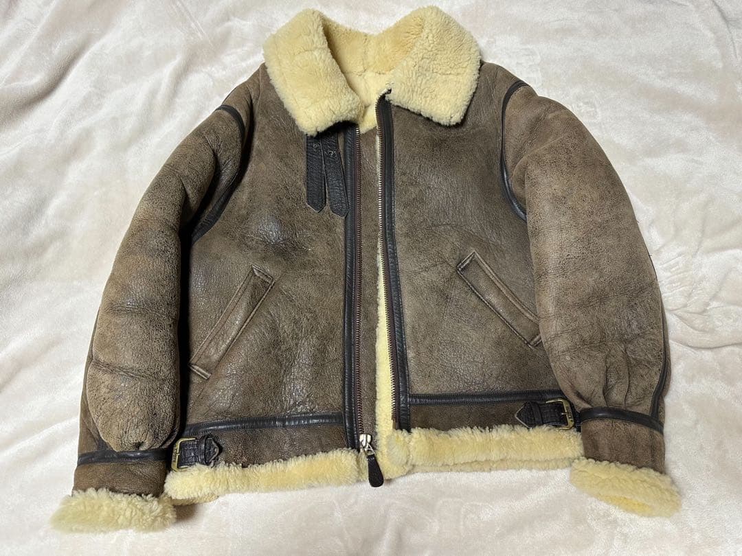 AVIREX Ｂ-3 ムートンジャケット★米国製サイズ40