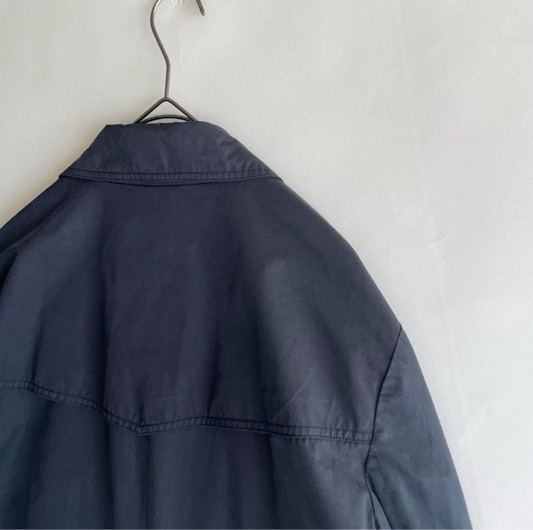 A.P.C. ネイビー ステンカラーコート　S