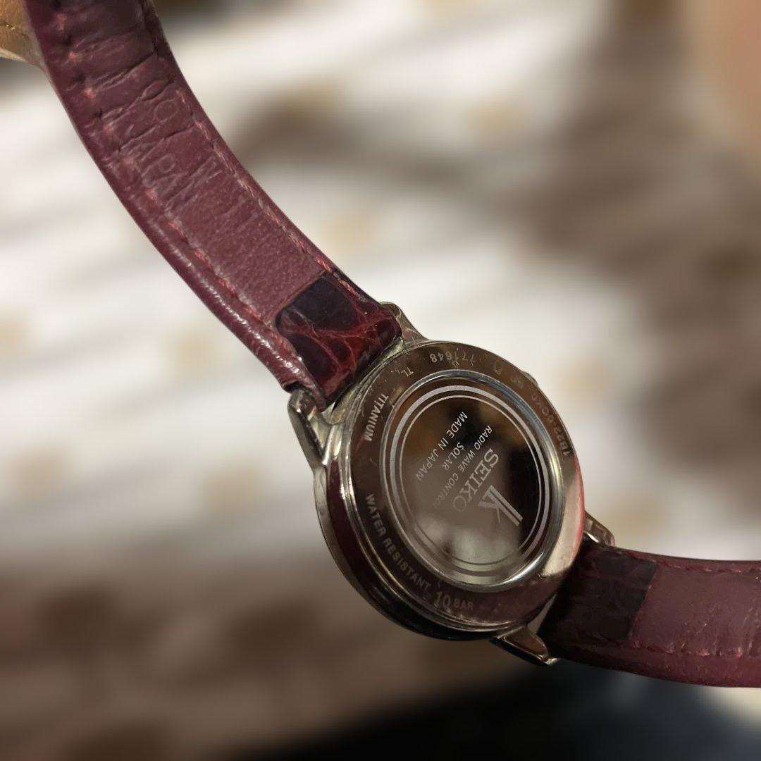 専用　 SEIKO ルキア 腕時計 1B22-0CK 電波ソーラーチタン　ダイヤ