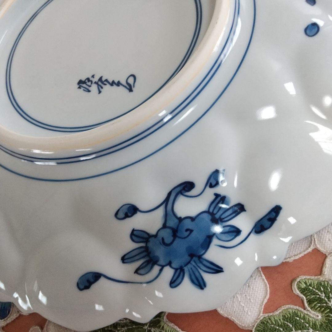 源右衛門⭐️染付輪花文 皿