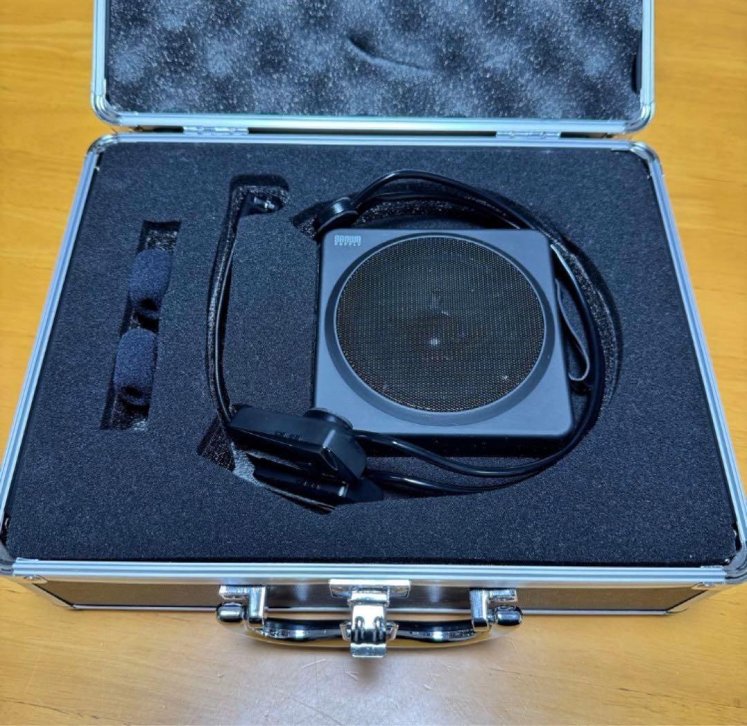 美品✨【ワイヤレスハンズフリー拡声器】別売ヘッドセットマイク付き