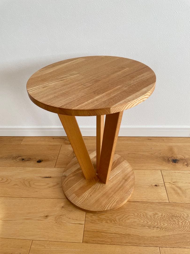 旭川家具 Vorne製 無垢材 サイドテーブル チェア