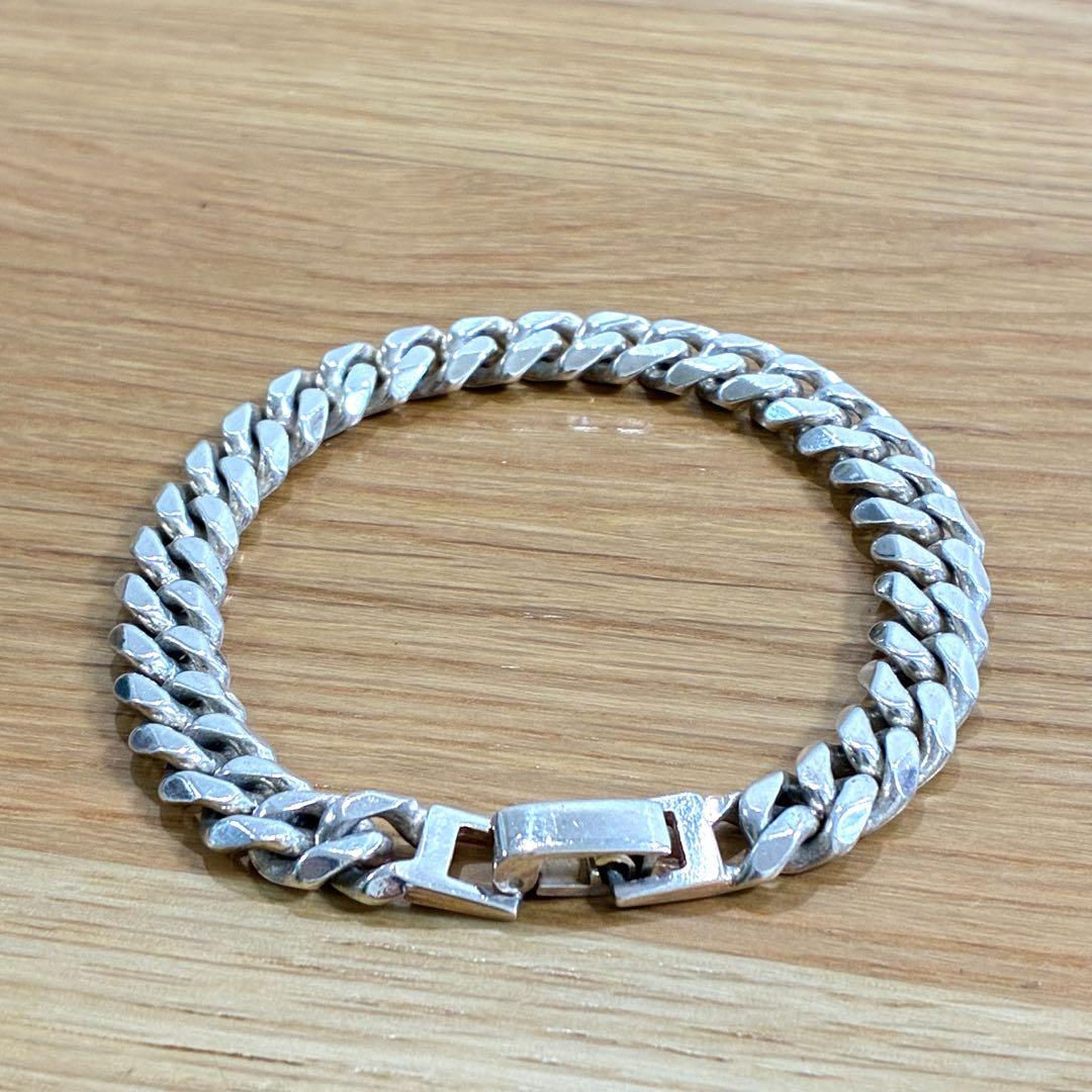 【美品】Silver925 喜平チェーンブレスレット 20㎝