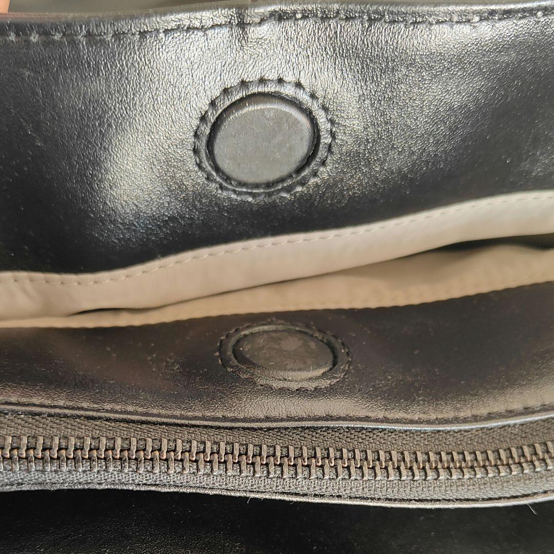 ユナイテッドアローズ　ブラック　レザートートバッグ