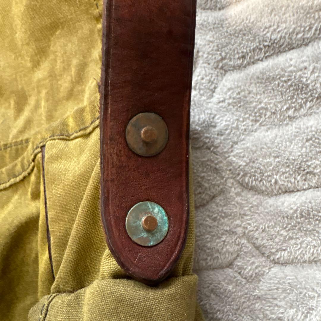 ★DIUBLE RL レザートリム オイルクロス メッセンジャーバッグ