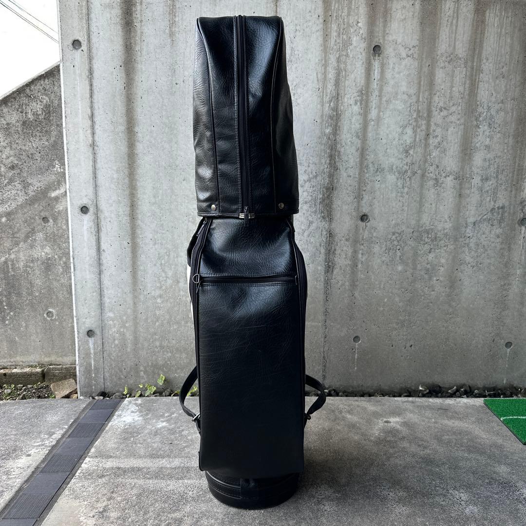 Titleist キャディバッグ ブラック/ホワイト革
