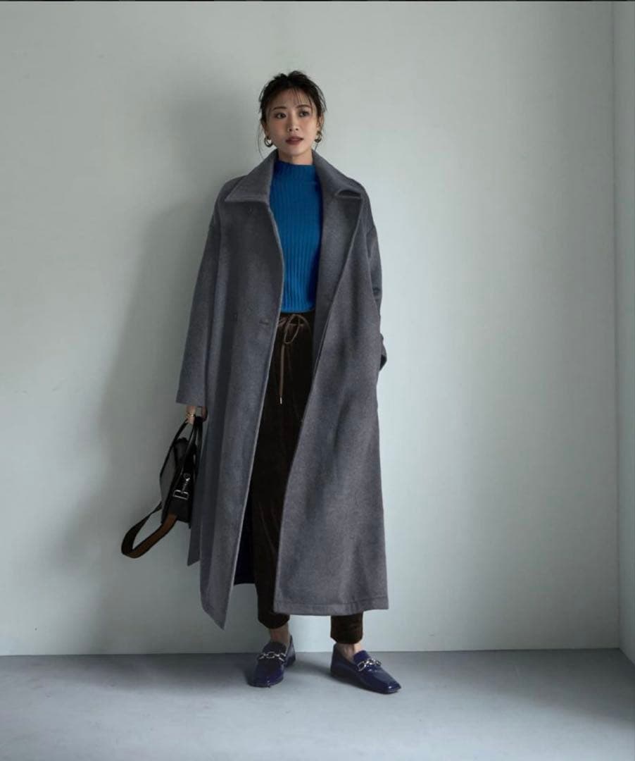 lily スタイルデリLUXE ロングレングスウールコート