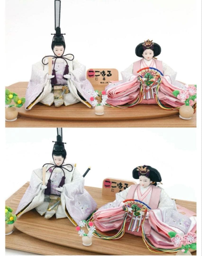 人形の秀光 雛人形　親王アクリルケース飾り【P86307】　秀光人形工房