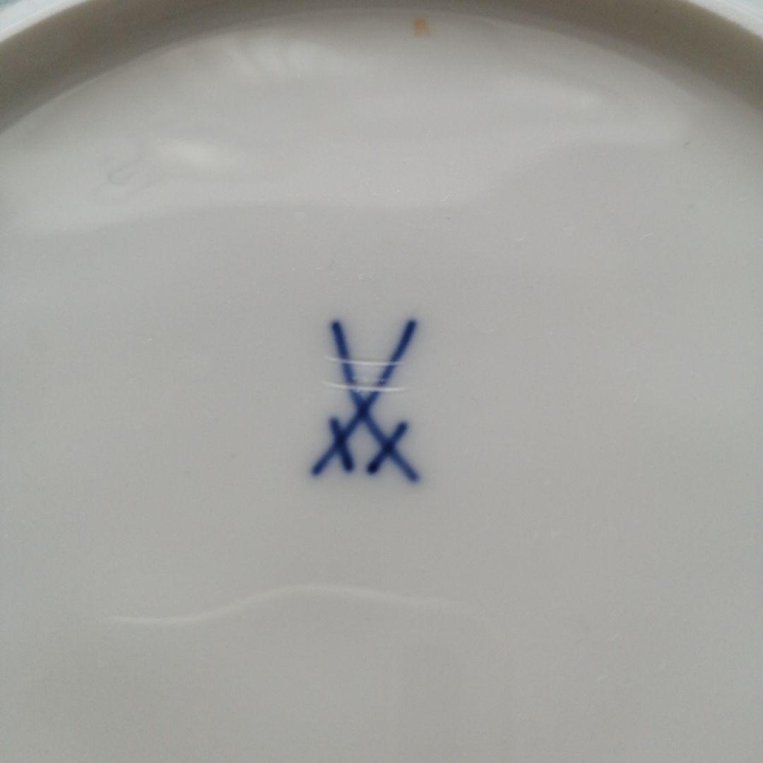 マイセン　金色の花 18.5cmプレート6枚セット