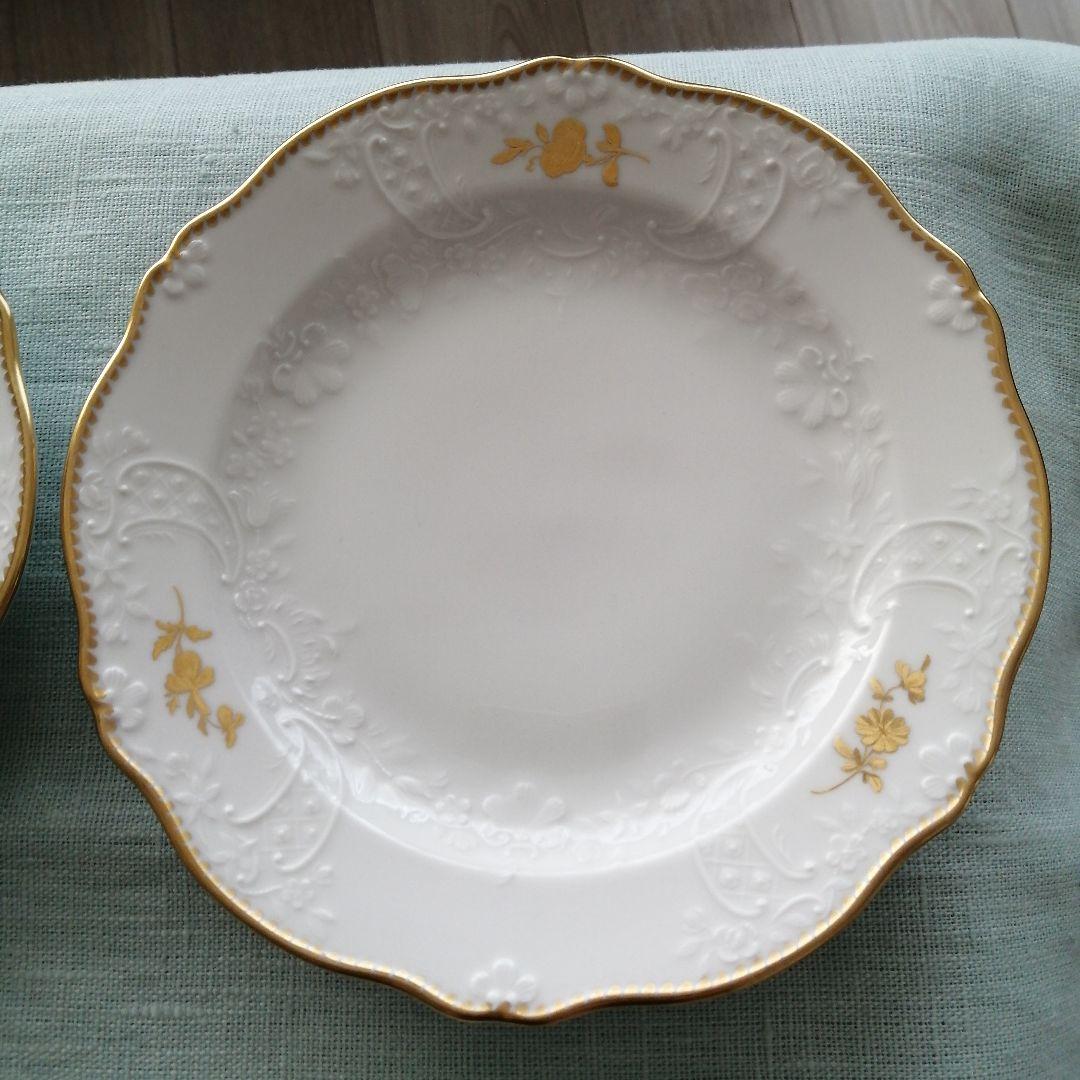 マイセン　金色の花 18.5cmプレート6枚セット