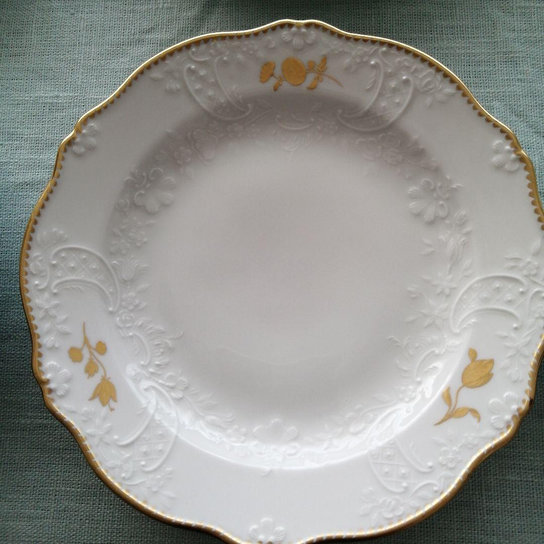 マイセン　金色の花 18.5cmプレート6枚セット