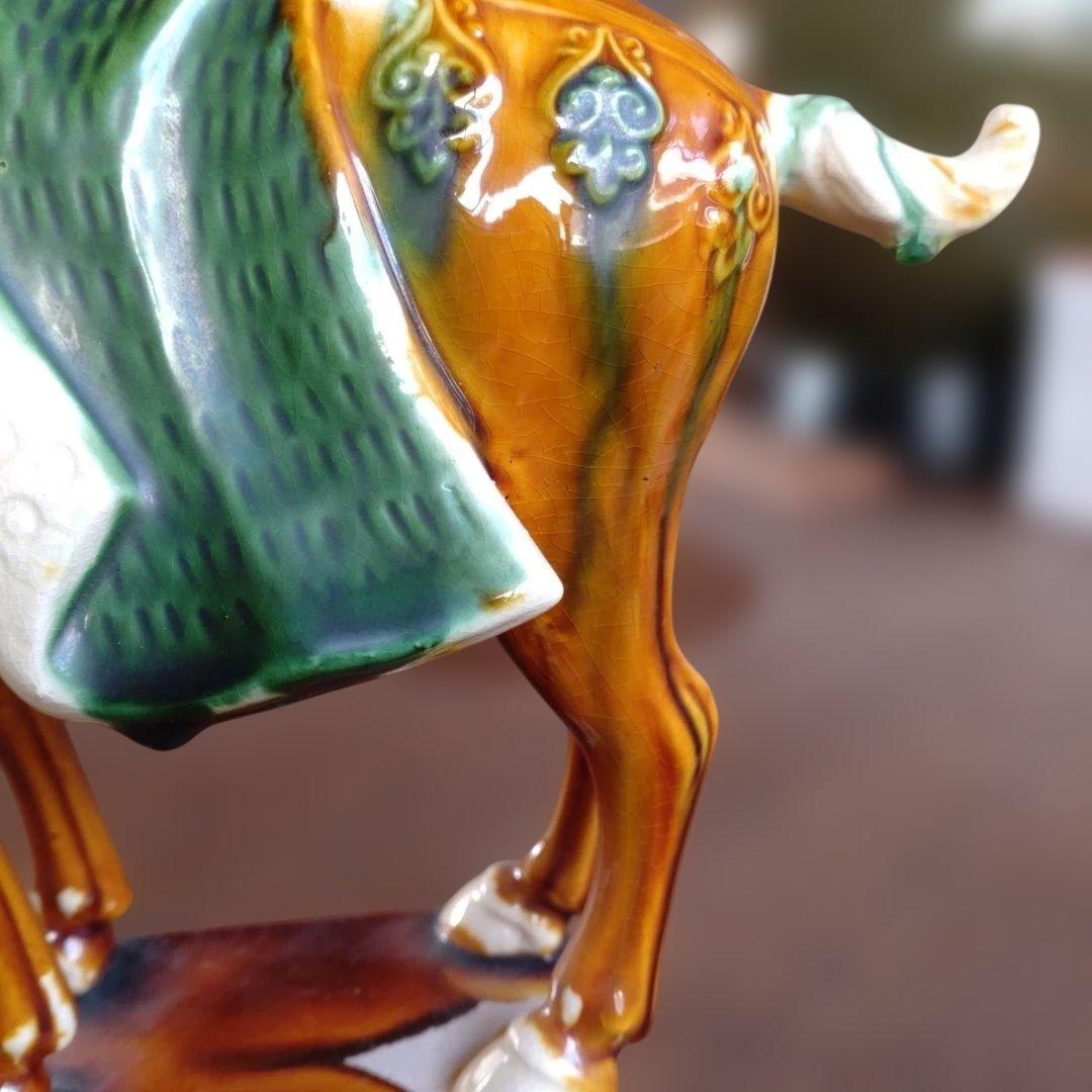 唐三彩・馬の陶器置物