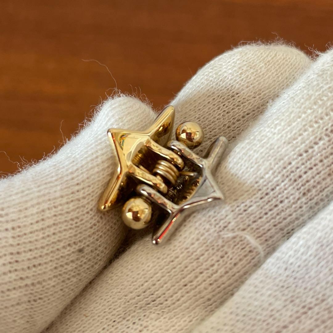 【付属品あり】MIU MIUメタル ヘアクリップ　3点セット　ロゴ　ストーン