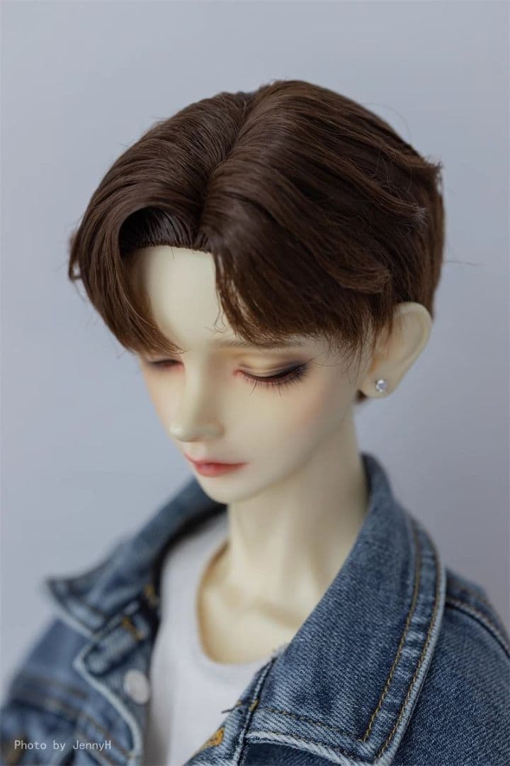 AX599 BJD 1/3 人形 ドール ウィッグ カツラ 耐熱 ハンドメイド