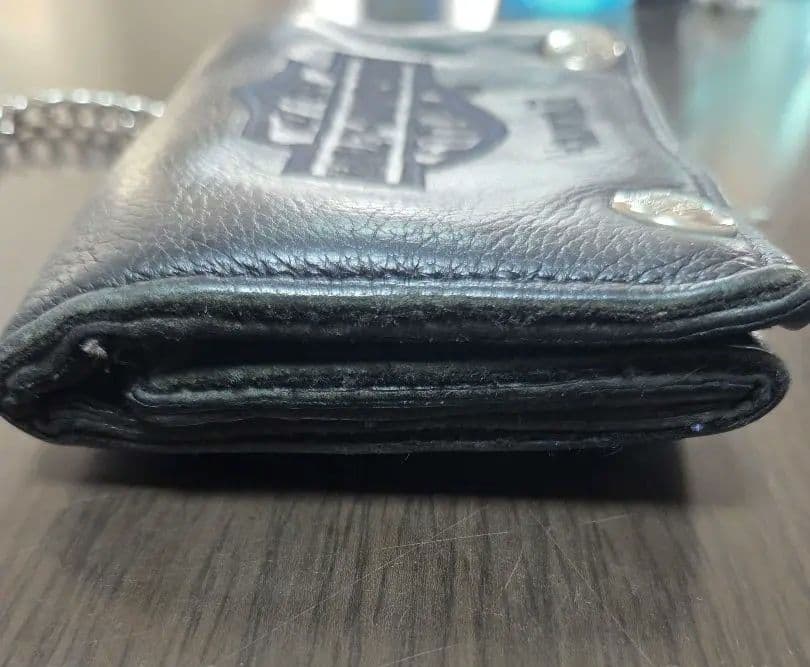 E*n様 Harley-Davidson 三つ折り レザー ウォレット チェーン